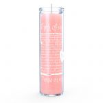Think of me (Piensa En Mi) 7 Day Candle, Pink